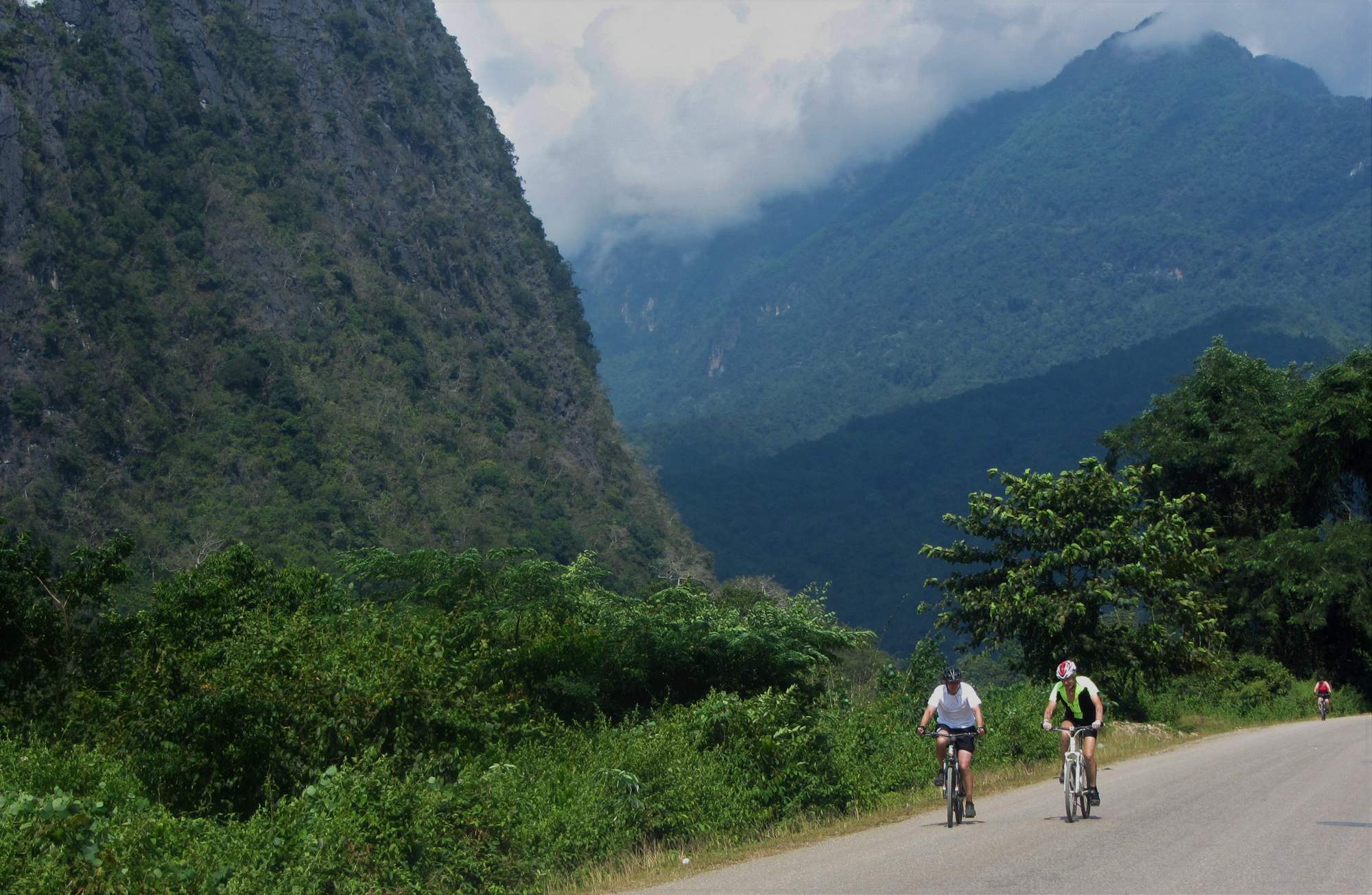 cycling rural Laos
